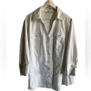 EUC - Cato Women’s Long Sleeve White Button Down Blouse - Size 22/24